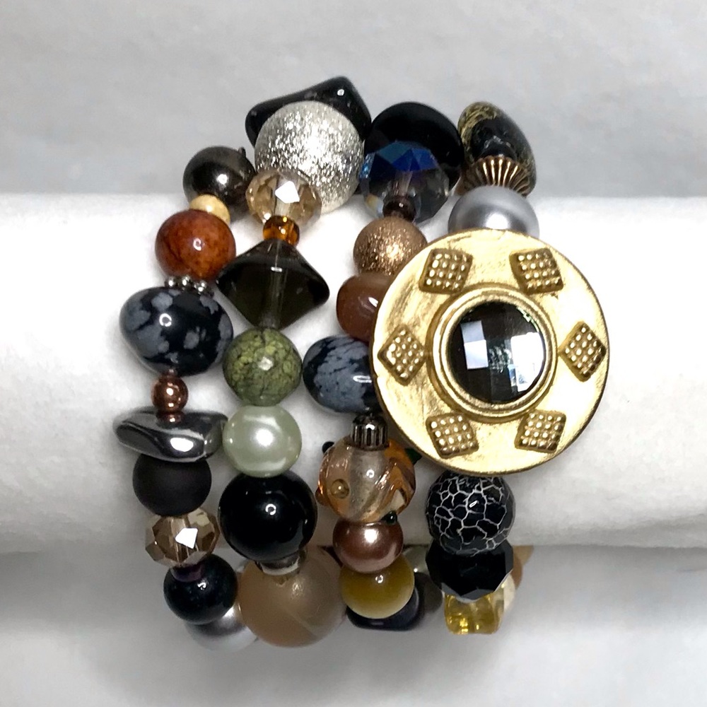 Handmade Bracelet with Vintage and Modern Elements  (NB72-3H) New Without Tags - Picture 2 of 8